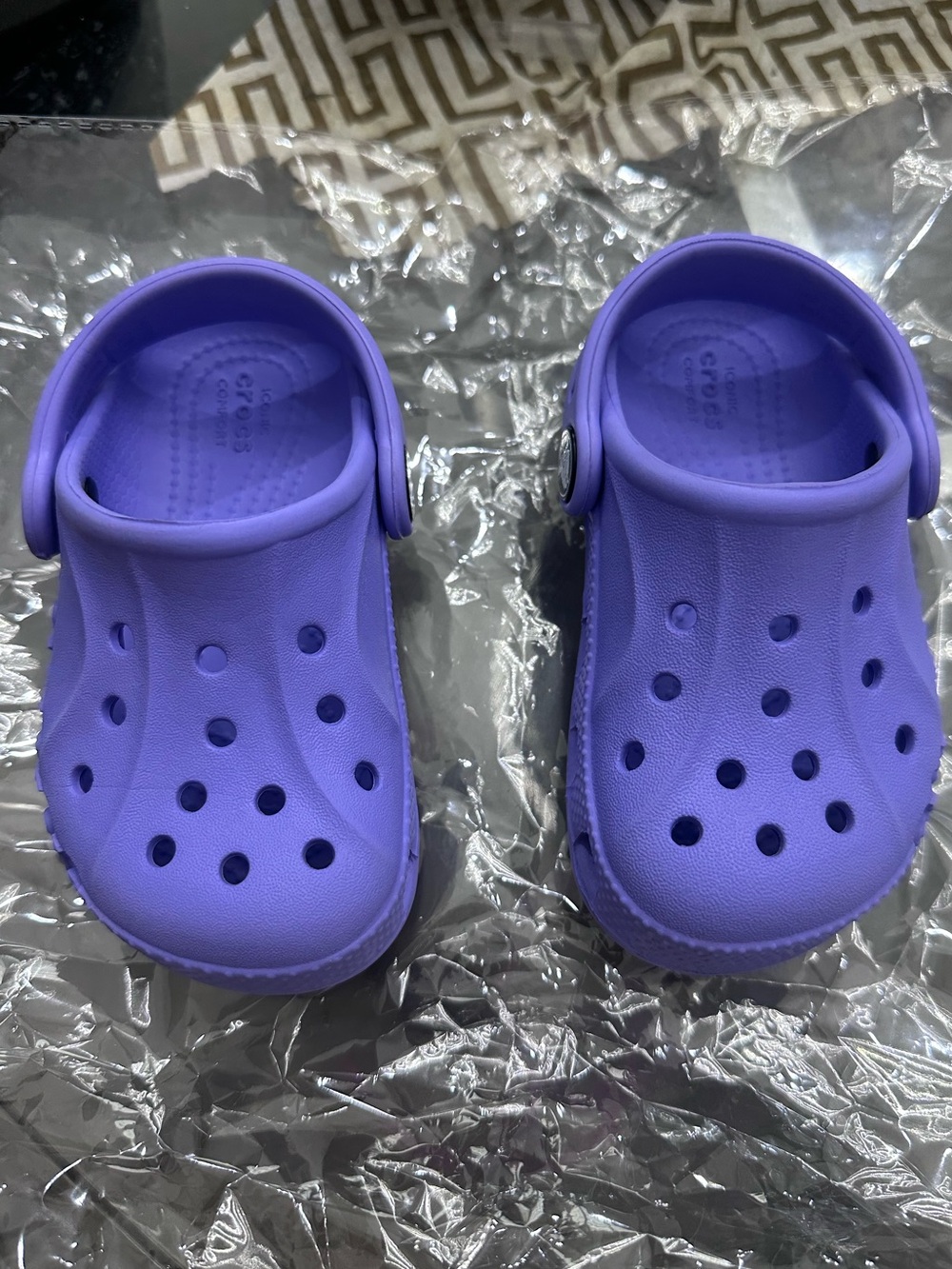 Kids Crocs Purple- Comfortable Slip-On Sandals